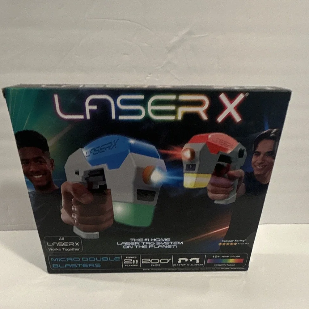 Laser X Micro Double Blasters 2-Player Laser Tag Set (2 Blasters)